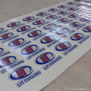 Lit Cooler Reflective Decals