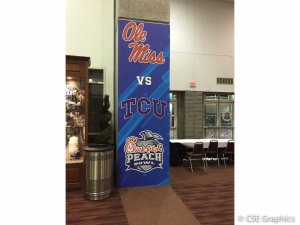 Chickfila Peach Bowl Wall Graphic