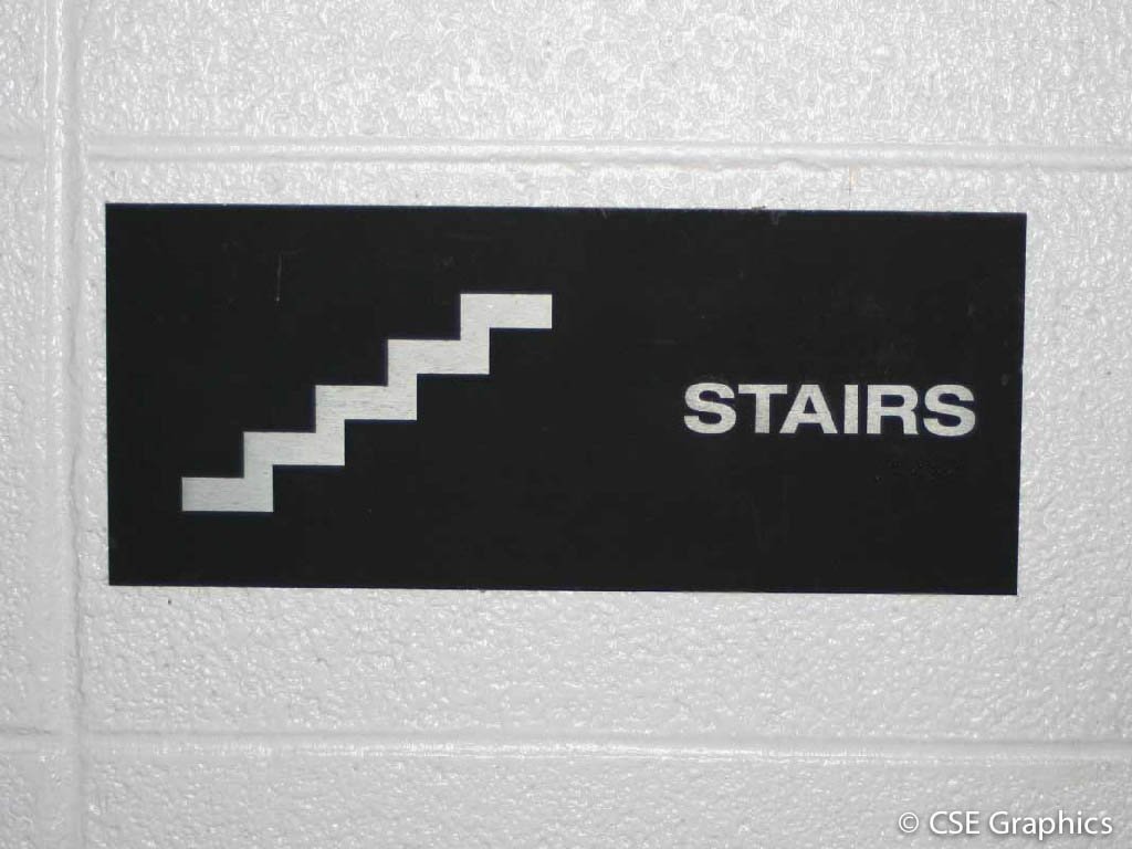 Stairs sign