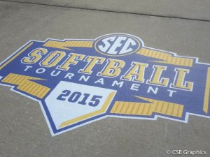SEC Softball Concrete Graphic